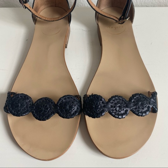 Jack Rogers Daphne Medallion Sandals Flat with Ankle Straps - Picture 3 of 16